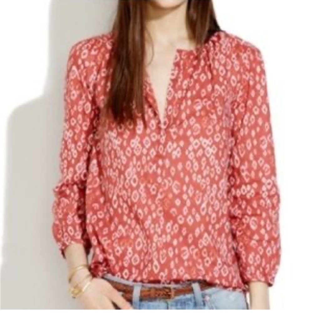 Madewell peasant top/tunic